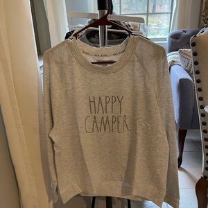 Rae Dunn Happy Camper. Sweatshirt Large